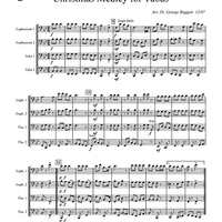 Christmas Medley for Tubas - Score