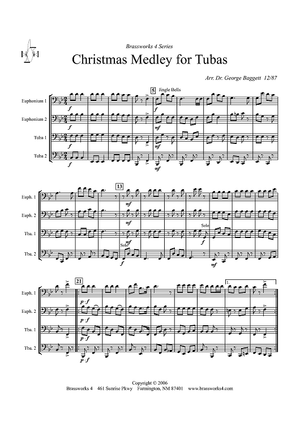 Christmas Medley for Tubas - Score