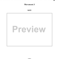 Piano Concerto No. 17 in G Major, Movement 3 (K453) - Full Score