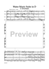 Water Music Suites - Score
