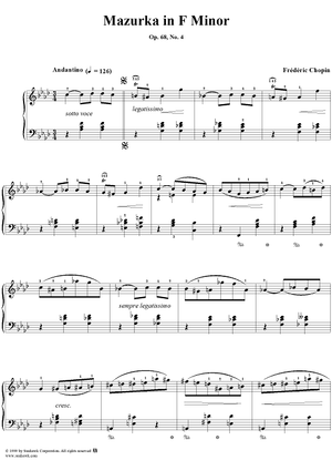 No. 49 in F Minor, Op. 68, No. 4
