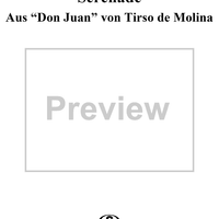 Serenade aus "Don Juan" Tirso de Molina