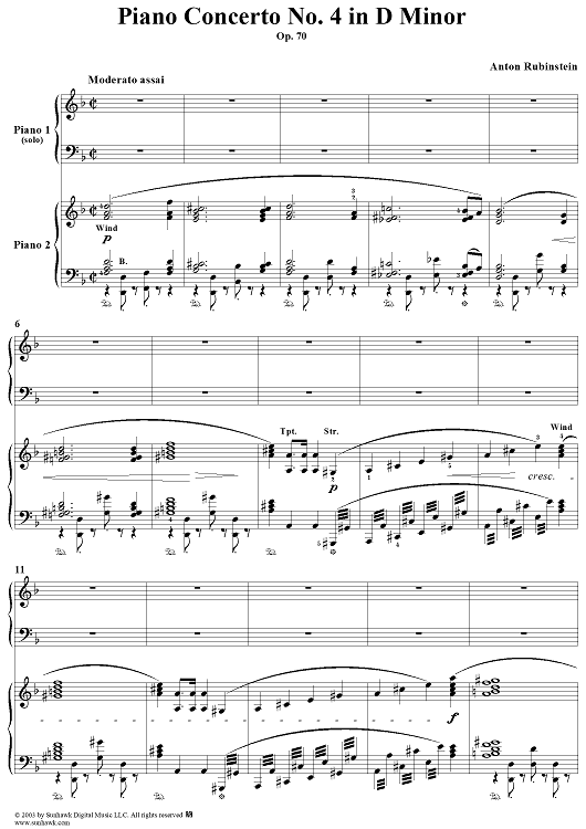 Piano Concerto No. 4 in D Minor, Op. 70