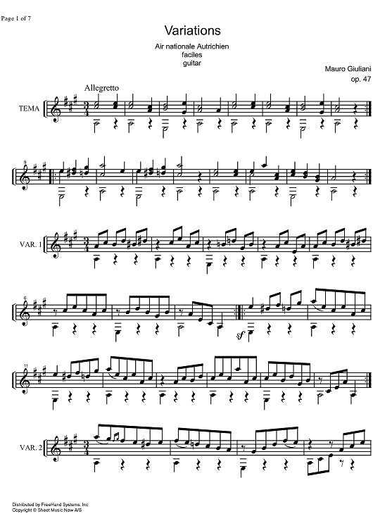 Variations Op.47