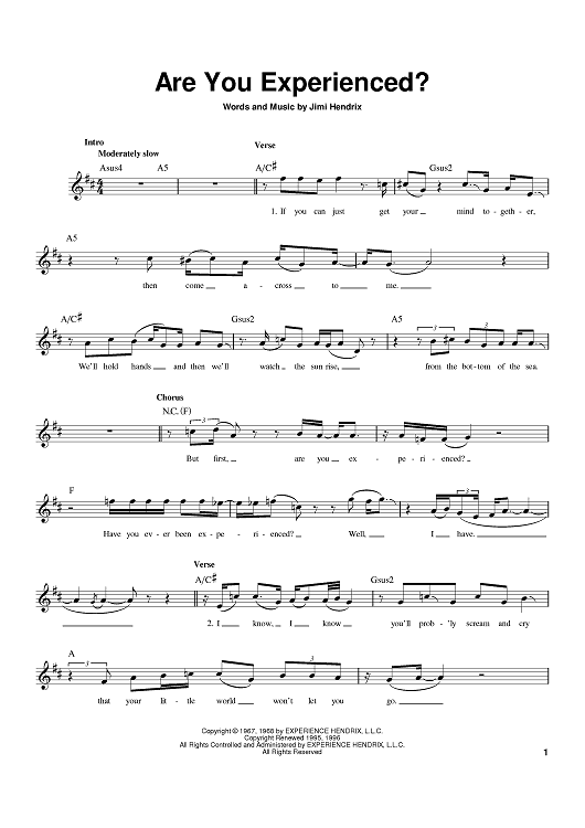 Are You Experienced?