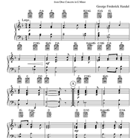Sarabande & Allegro from Oboe Concerto in G Minor - Keyboard or Guitar