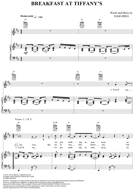 Breakfast at Tiffany's