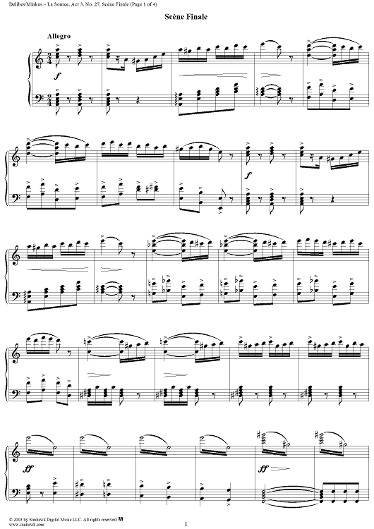 La Source, Act 3, No. 27: Scène Finale