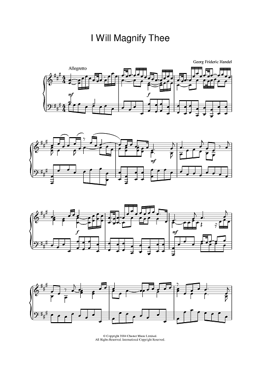 I Will Magnify Thee