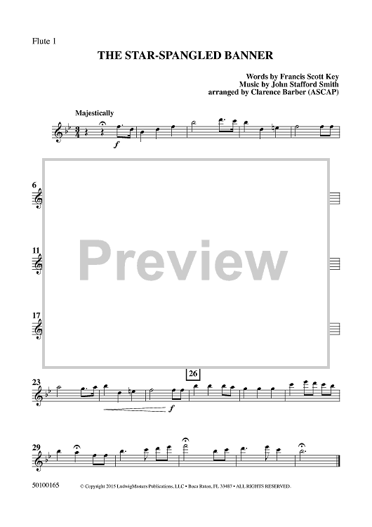 The Star-Spangled Banner - Flute 1