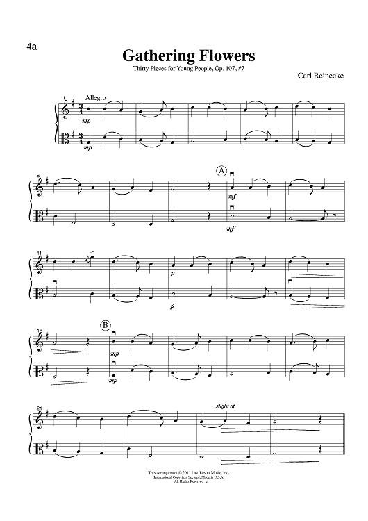 Gathering Flowers - from Thirty Pieces for Young People, Op. 107, #7