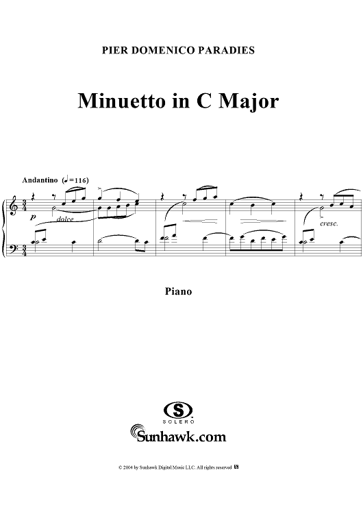 Minuetto in C Major
