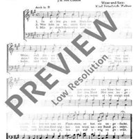 Der Weinfuhrmann / Bundeslied - Choral Score