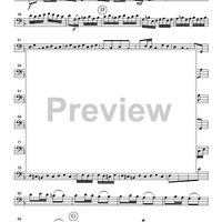 Allegro assai - from Brandenburg Concerto #2 in F Major - Part 3 Cello or Bassoon