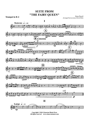 Suite from "The Fairy Queen" - Trumpet 2 in Bb