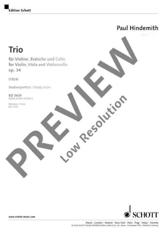 Trio - Full Score