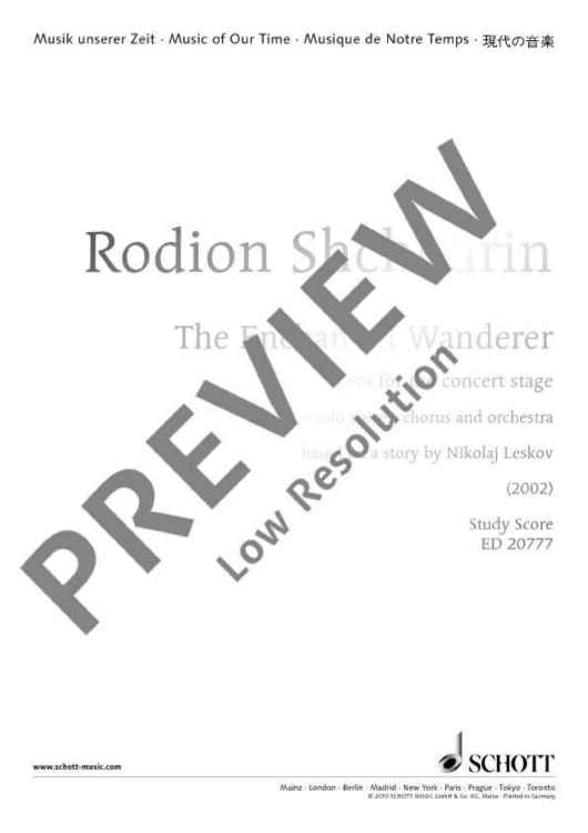 The Enchanted Wanderer - Full Score