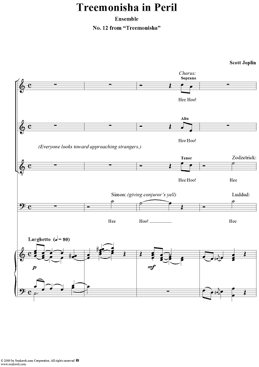 Treemonisha, No. 12: Treemonisha in Peril