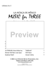 Music for Three, Collection No. 9, Musica de Mexico - Keyboard or Guitar