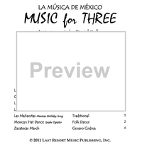 Music for Three, Collection No. 9, Musica de Mexico - Score