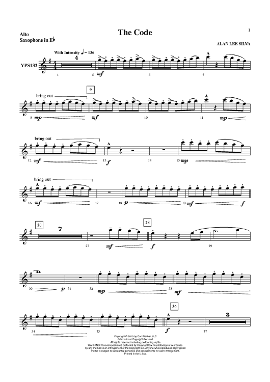 The Code (March) - Alto Sax