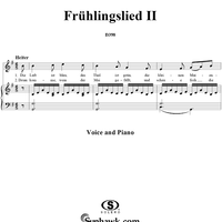 Frühlingslied II, D398