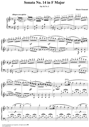 Sonata No. 14 in F Major, Op. 24, No. 2