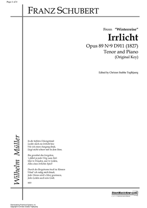 Irrlicht Op.89 No. 9 D911