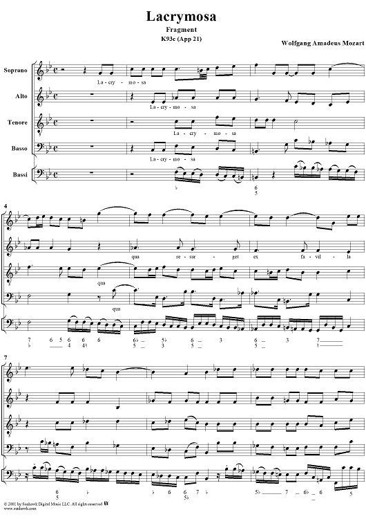 Lacrymosa (Fragment), K93c
