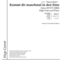 Kommt dir manchmal in den Sinn Op.103 No. 7