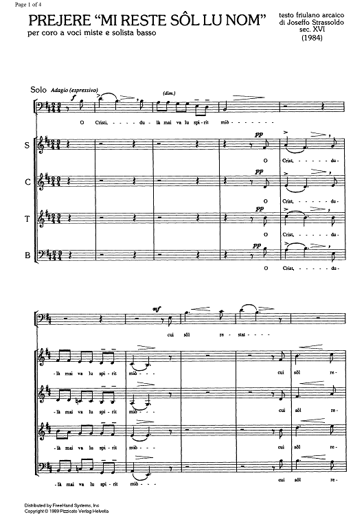 Prejre Mi reste sôl lu nom