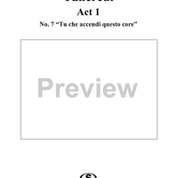 Tu che accendi questo core: No. 7 from "Tancredi", Act 1, Scene 5 - Score