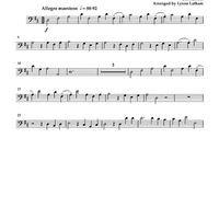 Hornpipe from Water Music - Cello