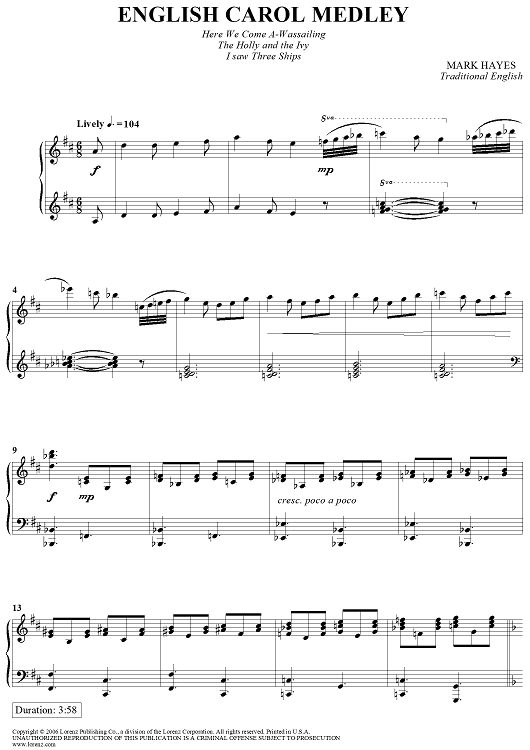 English Carol Medley