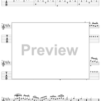 Gavotte in E - Guitar Tab