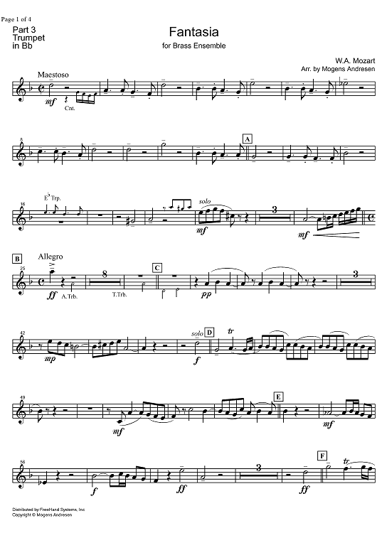 Fantasia KV608 - Trumpet