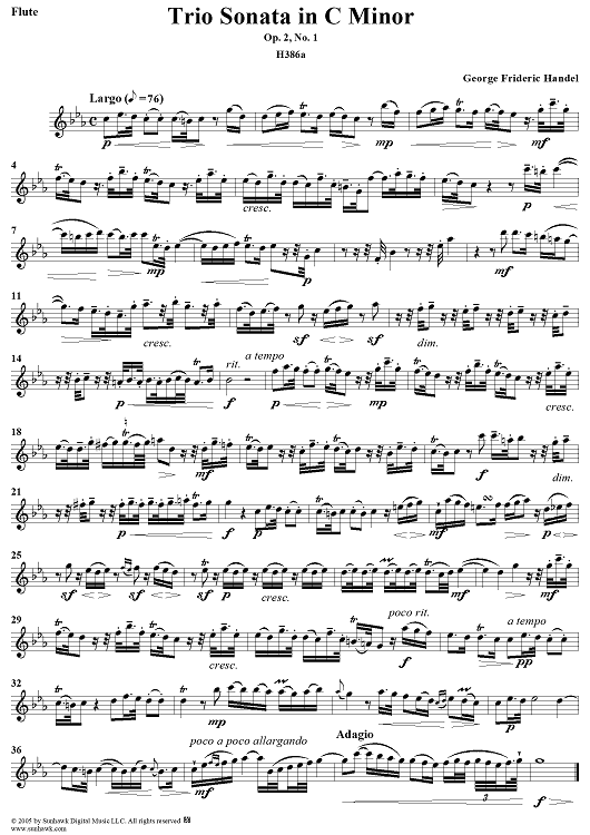 Trio Sonata in C Minor - Flute