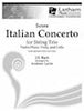 Italian Concerto for Violin/Flute, Viola and Cello - Violin 1/Flute