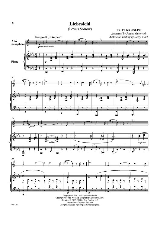 Liebesleid (Love’s Sorrow)