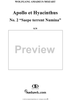 "Saepe terrent Numina", No. 2 from "Apollo et Hyacinthus" (K38) - Full Score