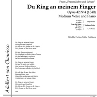 Du Ring an meinem Finger Op.42 No. 4