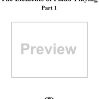 The Elements of Piano-Playing, Op. 30, Part 1