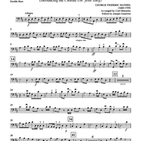 Hallelujah - from "Messiah", HWV 56 (introducing the Chorale "Ein' feste Burg") - Double Bass