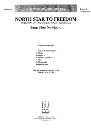North Star To Freedom (In Honor of the Underground Railroad) - Score Cover