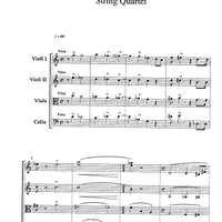 Petit quartet de corda (Little string quartet) - Score