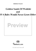 Golden Sands of Waikiki/If a Baby Would Never Grow Older (Waltz)