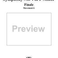 Symphony No. 4, Op. 13, No. 4: Movt. 6