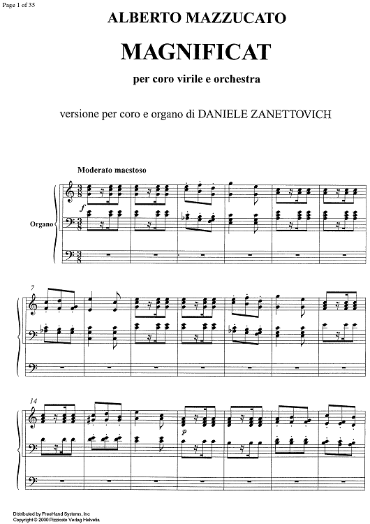 Magnificat - Score