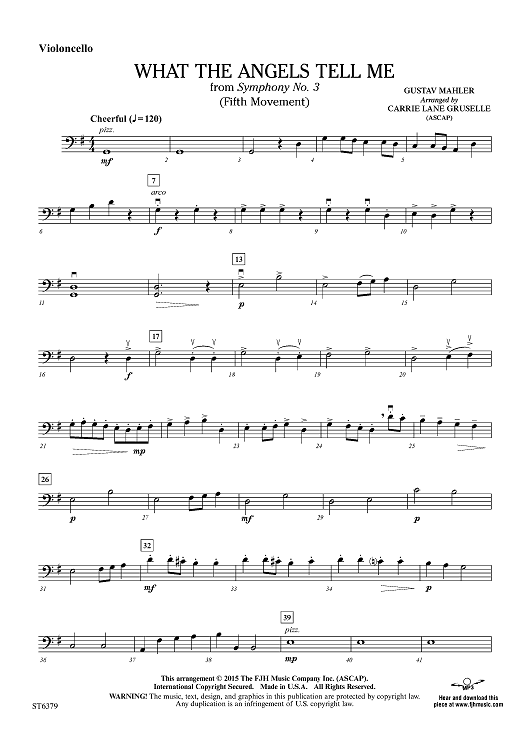 What the Angels Tell Me - Violoncello