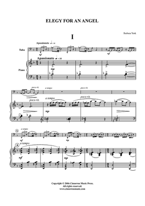 Elegy for an Angel - Piano Score